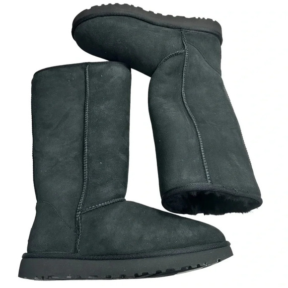 NWT UGG Women's Classic II Genuine Shearling Lined Boot in Black.  Sz: 10 - Picture 6 of 10